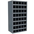Compartmented Metal Shelving